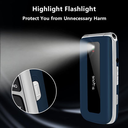 artfone F20 Blau - Seniorenhandy Klapphandy Ohne Vertrag Dual SIM 2G GSM Handy