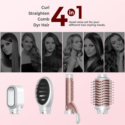Haartrockner  Airstyler 4 in 1 Volumiser Hairstyler Ionen Warmluftbürste Föhn mit Föhnbürste