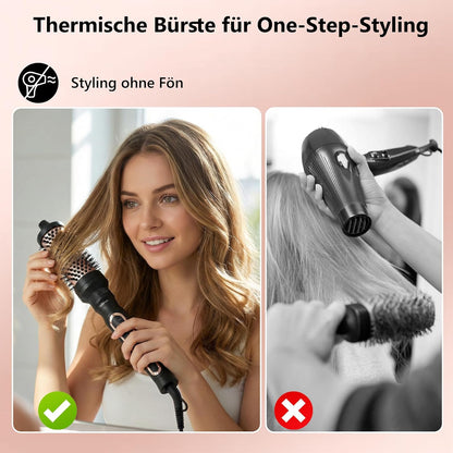 AraSyleon 3-in-1 Ionen-Wärmebürste Set (32/38/45mm), Thermobürste Rundbürste mit 5 Temp