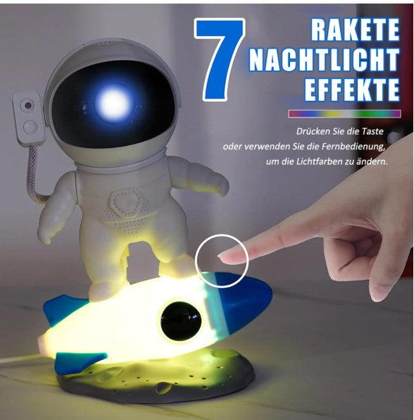 Astronaut LED Raketen Sternenhimmel Projektor Nachtlicht APP Steuerung Bluetooth mit Fernbedienung