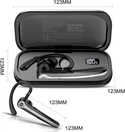 Atheewon S72 Bluetooth Headset V5.4 Freisprech mit CVC 8.0 und ENC Dual Mikrofon