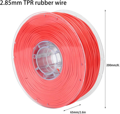 Filament TPR65A avec diamètre intérieur de 2,85 mm pour Cambrian Pro 3D-Drucker 1000g rouge
