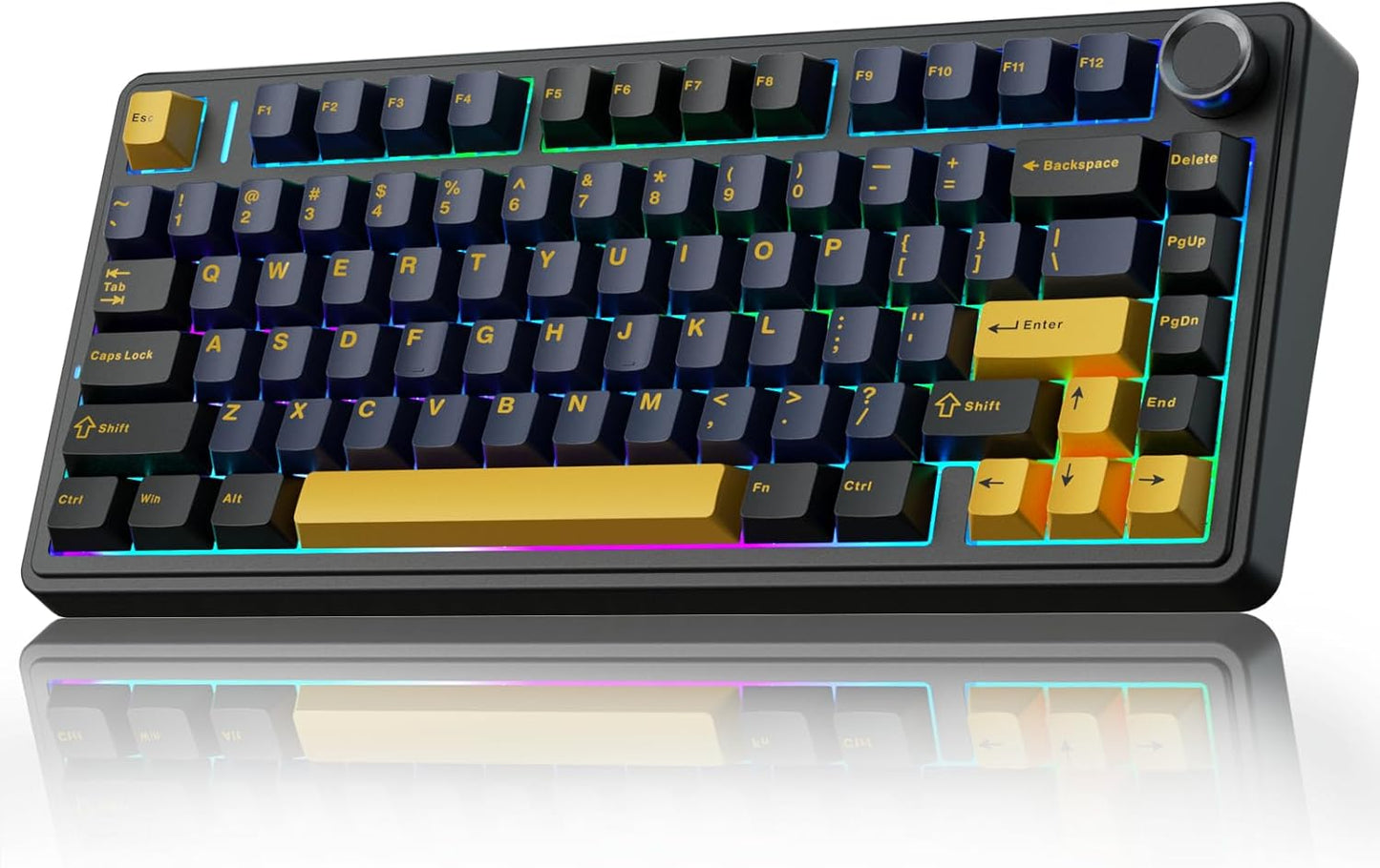 AULA F75 Mechanische Tastatur Gaming,2.4GHz/Type-C/BT5.0 Mechanical Keyboard