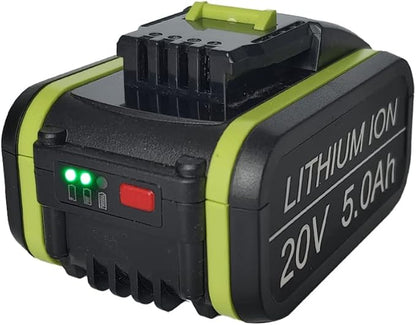 aunstarwei 20 V 5,0 Ah/5000 mAh Lithium-Ionen-Akku Ersatz für WA3551 WA3551.1 WA3553 WA3553.2 WA3641 Akku