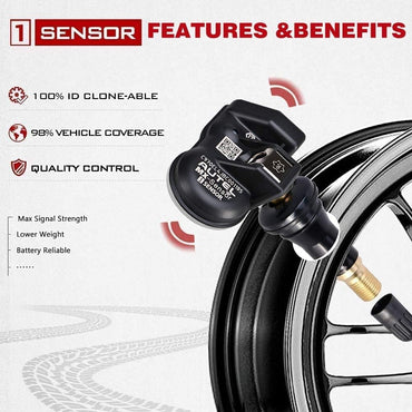 Capteur Autel TPMS MX-Sensor 315 MHz + 433 MHz Programmable Universalventil
