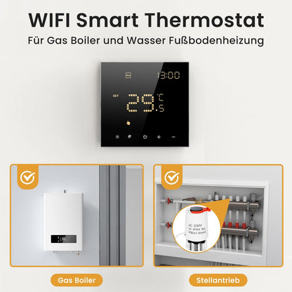 AVATTO Thermostat für Wasser-Fußbodenheizung, Smart WiFi programmierbarer Raumthermostat