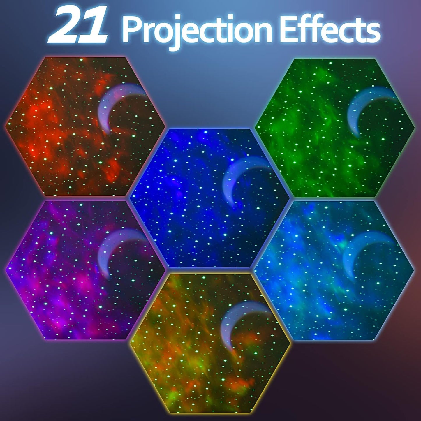 ARVOV Wecker Sternenhimmel projektor, Galaxy Nightprojector, Bluetooth Lautsprecher Soundmaschine 14 beruhigende Geräusche Fernbedienung für Kinder Erwachsene