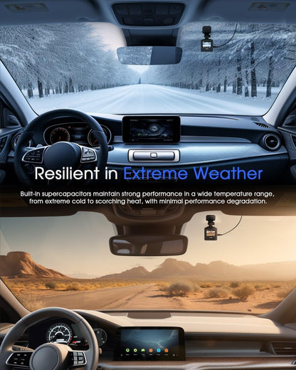 Avylet 2K Dashcam Wi-Fi, Mini Autokamera mit APP,170° Weitwinkel, Nachtsicht, 24h Parkmonitoring