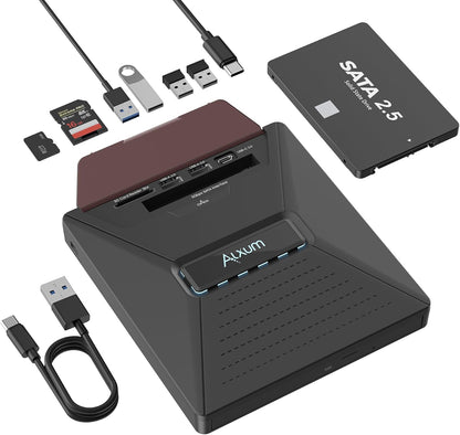 Alxum Externes DVD CD Laufwerk für Laptop,  extern USB mit SATA-Schnittstelle,T050A