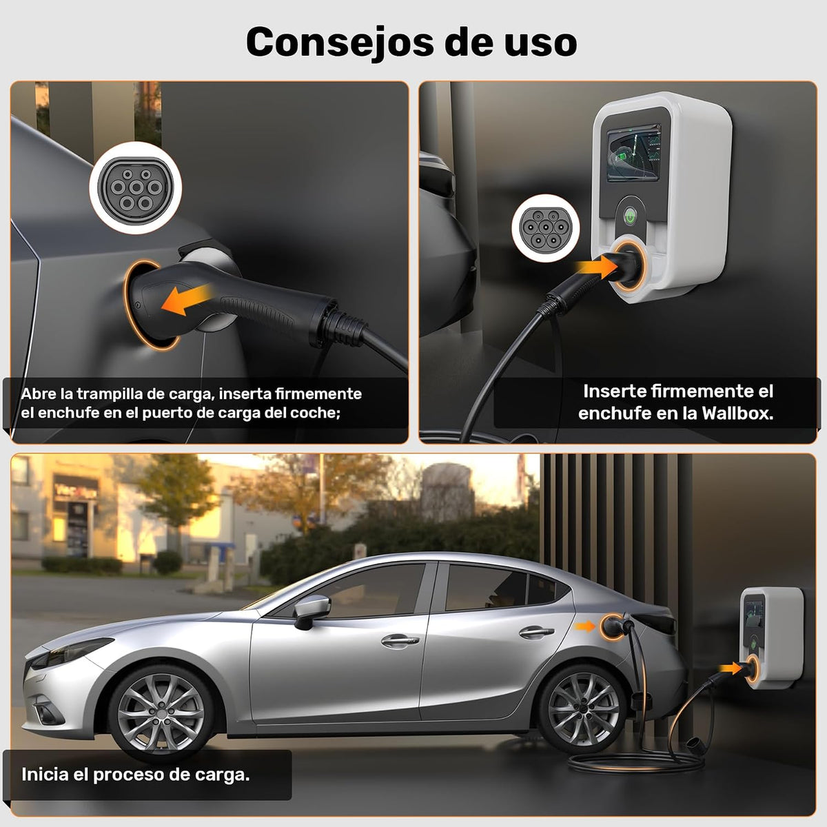 Alxum Typ-2-Ladekabel, 22 kW und 32 A, für Hybrid- und Elektrofahrzeuge (dreiphasig)