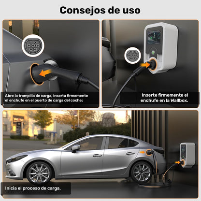 Alxum Typ-2-Ladekabel, 22 kW und 32 A, für Hybrid- und Elektrofahrzeuge (dreiphasig)