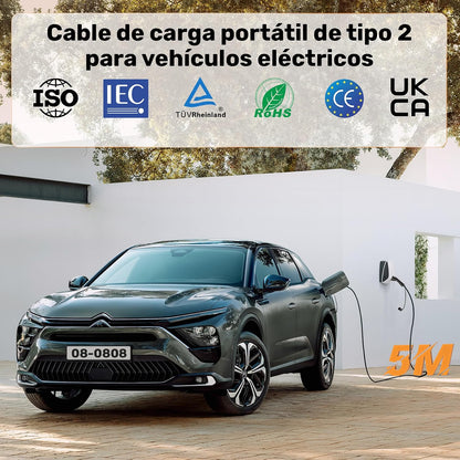 Alxum Typ-2-Ladekabel, 22 kW und 32 A, für Hybrid- und Elektrofahrzeuge (dreiphasig)