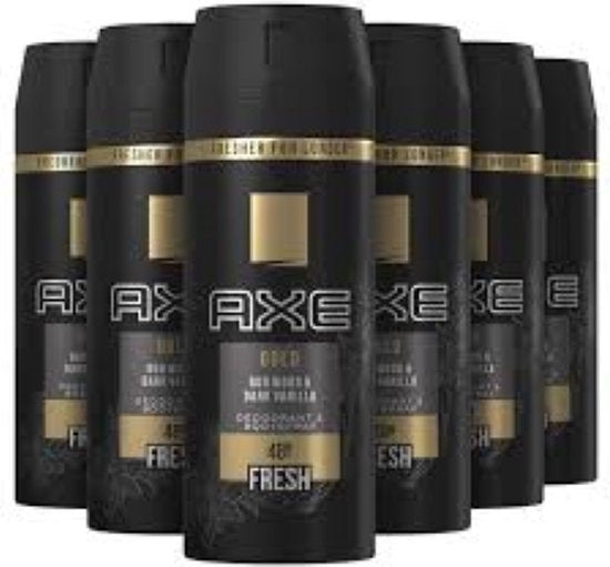Ax 6x 150 ml Gold Deospray Déodorant Spray Corps Homme