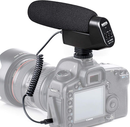 BOYA BY-VM600 Nierencharakteristik-Kondensator-Mikrofon, 3,5 mm, für Canon, Nikon, Sony, Pentax, DLSR-Kamera