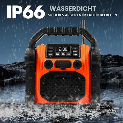 Bingxue Outdoor Radio wasserdicht Bluetooth Lautsprecher, LED Hand Kurbel Solar