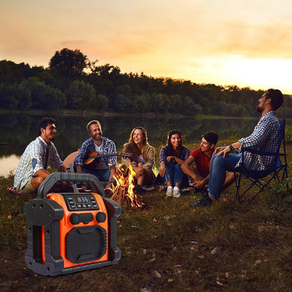 Bingxue Outdoor Radio wasserdicht Bluetooth Lautsprecher, LED Hand Kurbel Solar