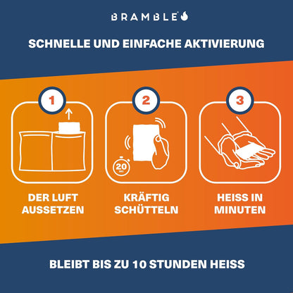 Bramble  Handwärmer  Luftaktivierte Taschenwärmer für Outdoor-Aktivitäten 80 stück