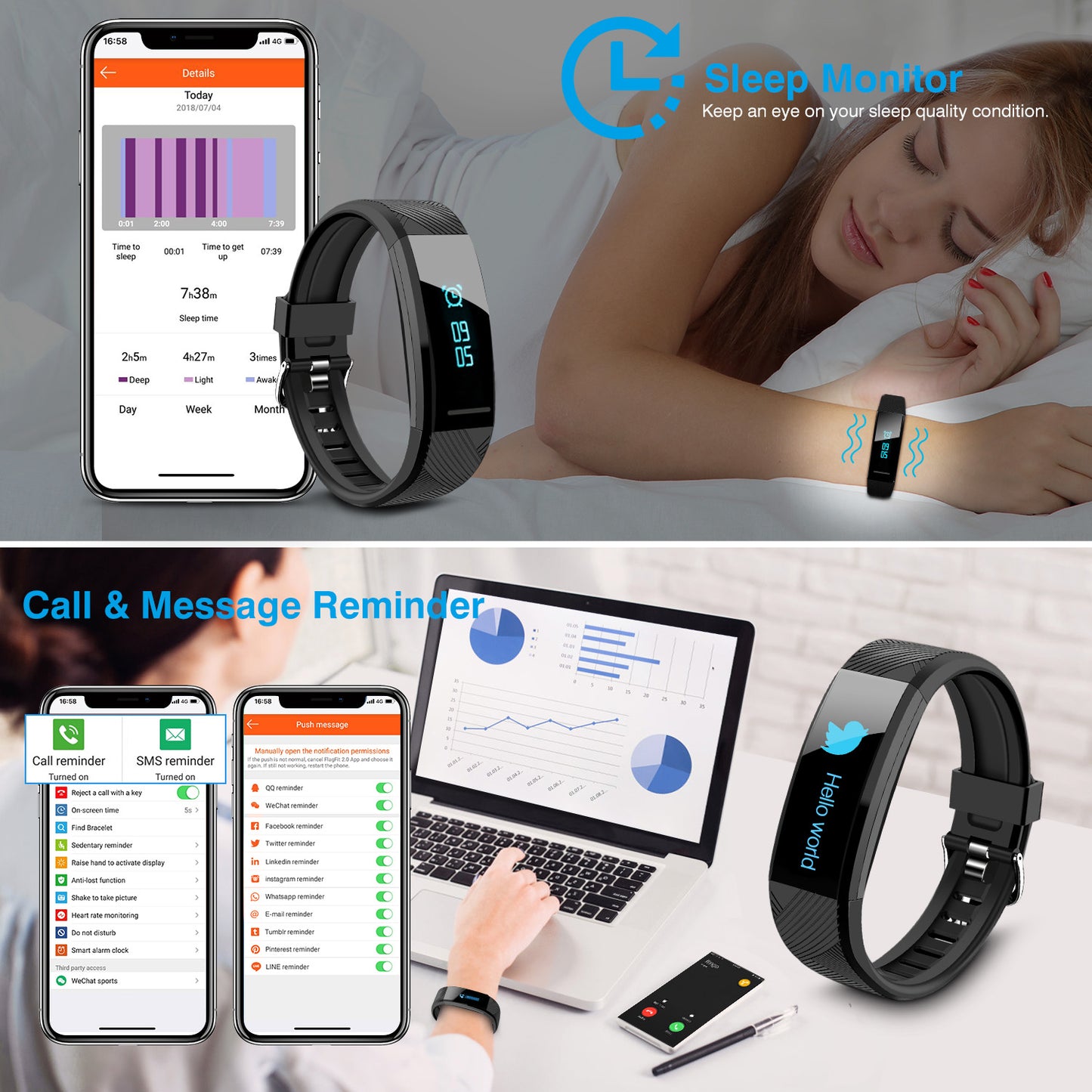 Elegante Smartwatch  Sportuhr