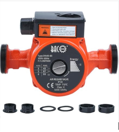 BACOENG Heizungspumpe Umwälzpumpe RS 25/6-180 Zirkulationspumpe für Zentralheizung Orange