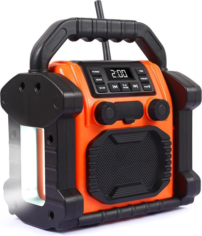 Bingxue Outdoor Radio wasserdicht Bluetooth Lautsprecher, LED Hand Kurbel Solar