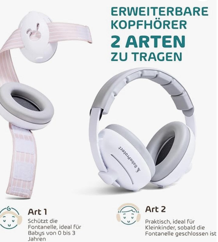 Babe Protect - 2-in-1 Baby Gehörschutz - Kapselgehörschutzfür Kinder und Babys