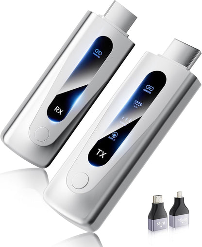 BRAIDOL Wireless HDMI Transmitter and Receiver, HDMI Funkübertragung 4K 100M/328FT, 5G