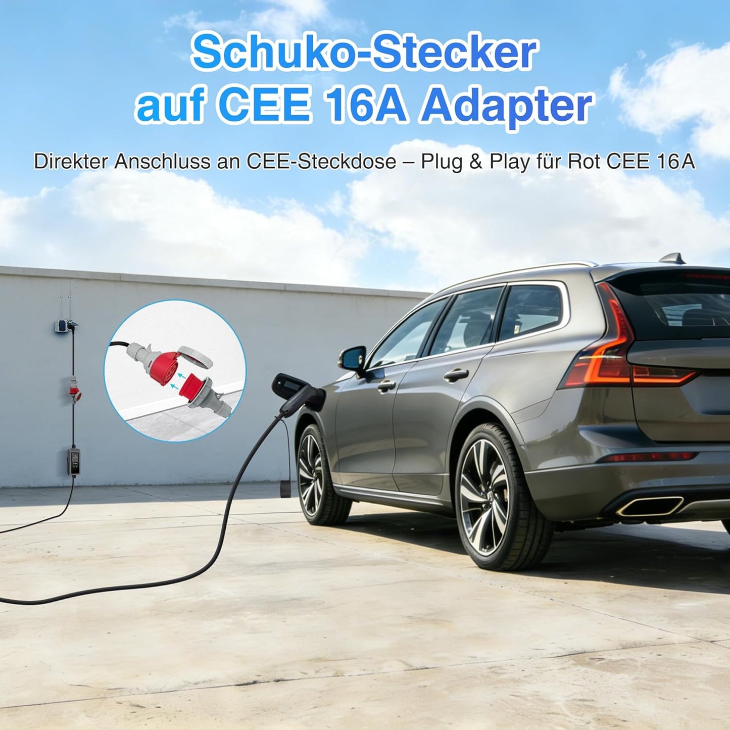 Betumoda Wallbox 11 kW Typ 2 |6.5 m|8–16 A |3-Phasig, mit Einstellbarer Ladeleistung