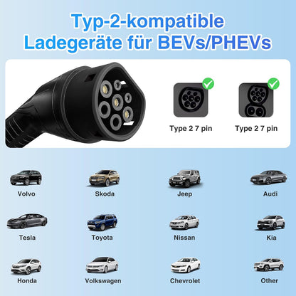 Betumoda Wallbox 11 kW Typ 2 |6.5 m|8–16 A |3-Phasig, mit Einstellbarer Ladeleistung
