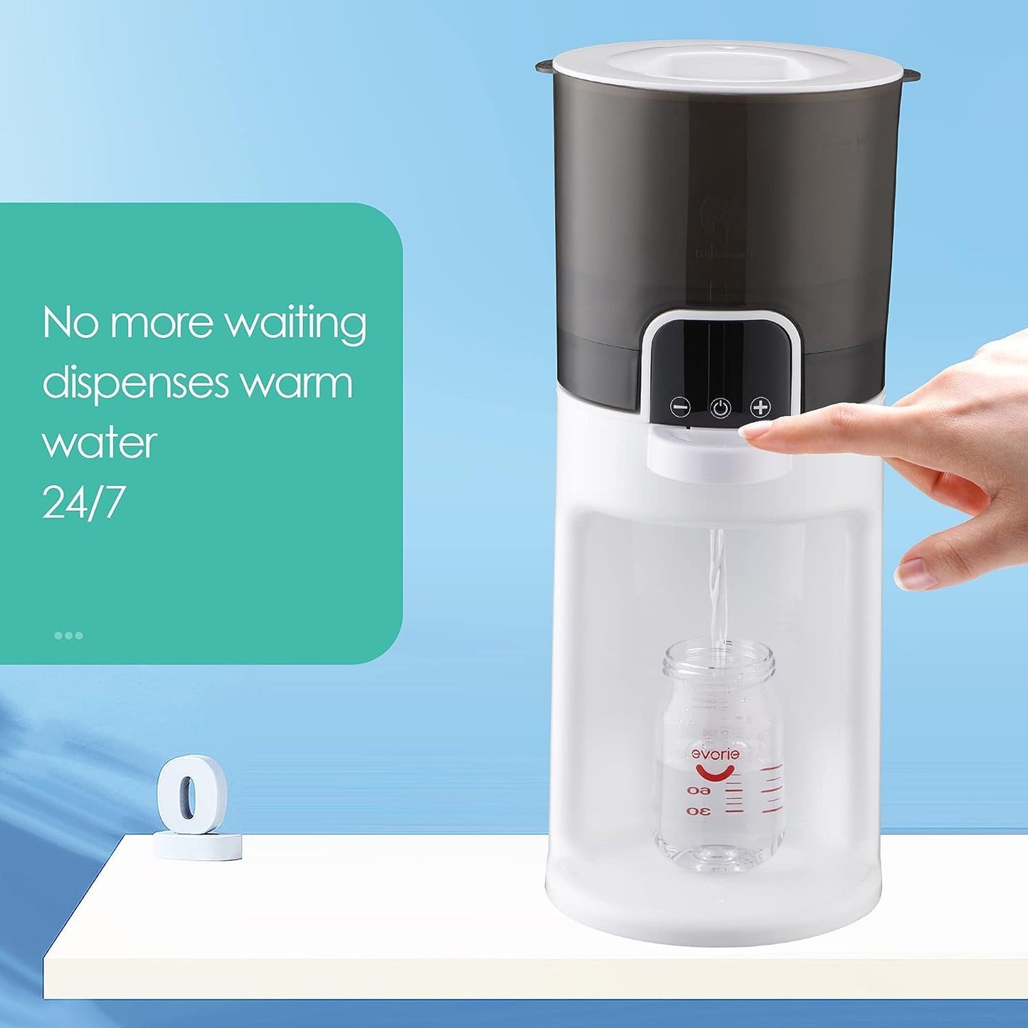 Bellababy Flaschenzubereiter für Babys,Flaschenwärmer Instant Warmer 5~15 Min