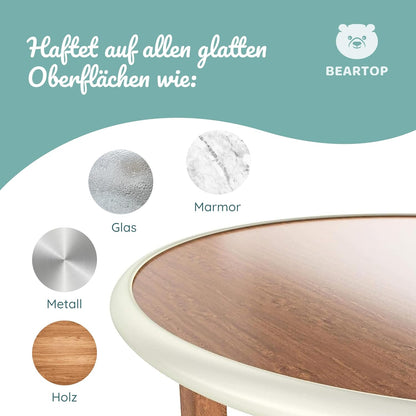 BEARTOP Kantenschutz - für Babys,selbstklebend,3m+8 Ecken - Wollweiß