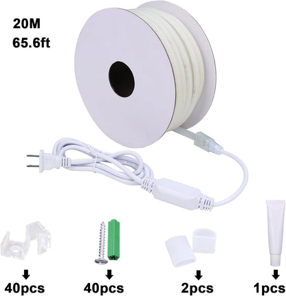 BENLUN AC 220V COB LED Streifen Aussenbereich 20M, 3000K Warmweiß LED Strip
