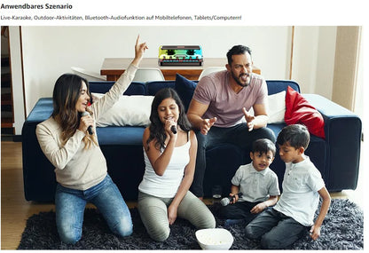 BeTIM c18 Bluetooth Karaoke Mikrophon Erwachsene, Tragbares 3 in 1 Für Webcast Karaoke,drahtloses Mikrofon Home Geburtstagsgeschenk Karaoke Mikrofon für Flach, für Android, für PC, für Smartphone