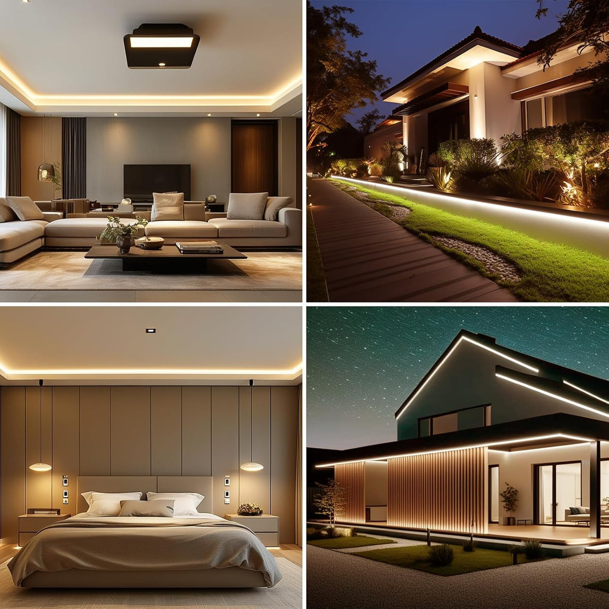 BENLUN AC 230V COB LED Streifen Aussenbereich Wasserdicht 20m 200W 3000K Warmweiß LED Strip