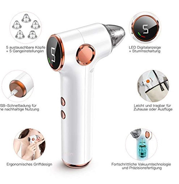 Bestope Mitesser Entferner Staubsauger - Mitesser entfernen - Porenreiniger