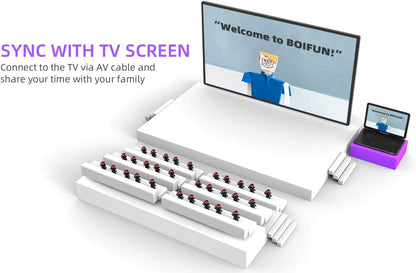 BOIFUN Tragbarer DVD-Player 17,6 Zoll HD-Bildschirm USB/SD-Karte/Synch