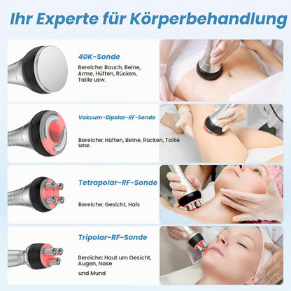 Binlingdaily 40KHz 4-in-1 Kavitationsgerät Körperformung,Prof. RF Radiofrequenz Hautstraffung
