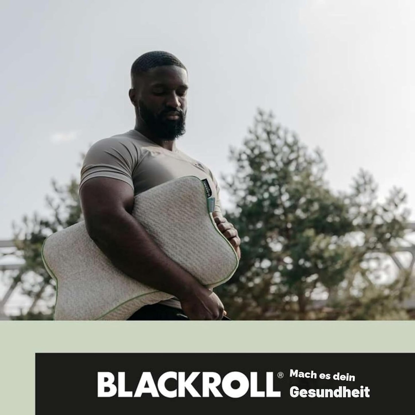 BLACKROLL Erholungskissen (50 x 30 cm), Kopfkissen für erholsamen Schlaf Grau