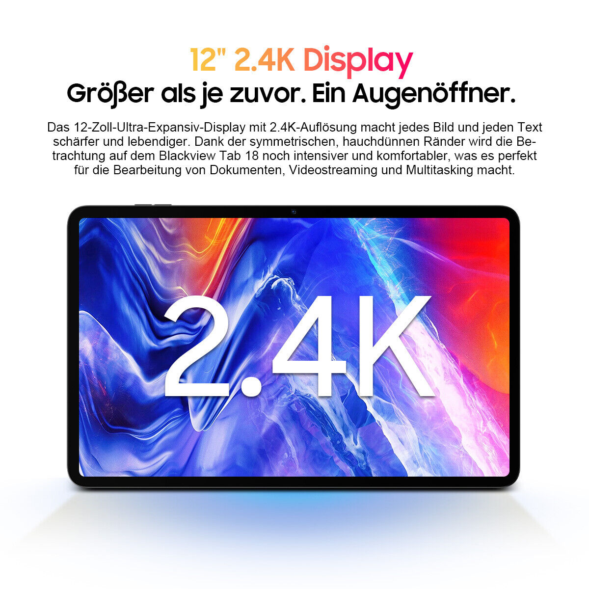 Blackview Tab 18 Android Tablet 12 Zoll 16GB+256GB 8800mAh Widevine L1-Netflix