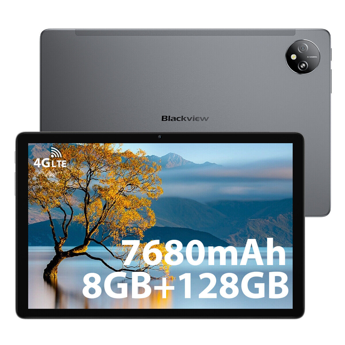 Tablette Blackview Tab 80 4G double SIM Android 13, 10 pouces, 128 Go, 7680 mAh