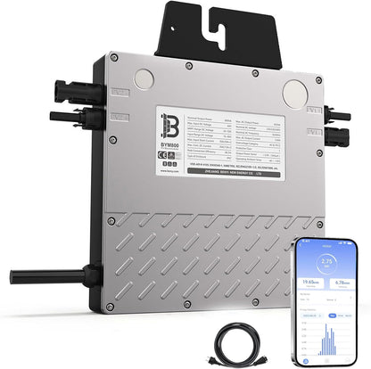 BENY Solar-Mikro-Wechselrichter 800 W, Wechselrichter mit dem Stromnetz,WLAN App