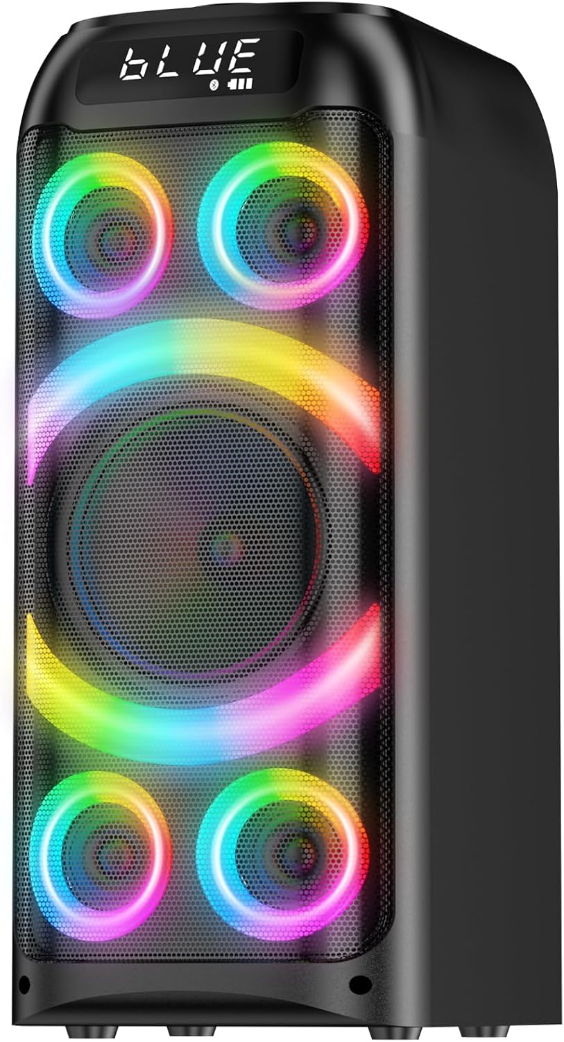 Bohini Bluetooth-Lautsprecher, 160 W Spitze, leistungsstark, laut, Stereo-Sound,tiefer Bass
