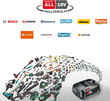 Bosch 18V Akku und Ladegerät 2.5Ah (18V Starter Set, Power for All)