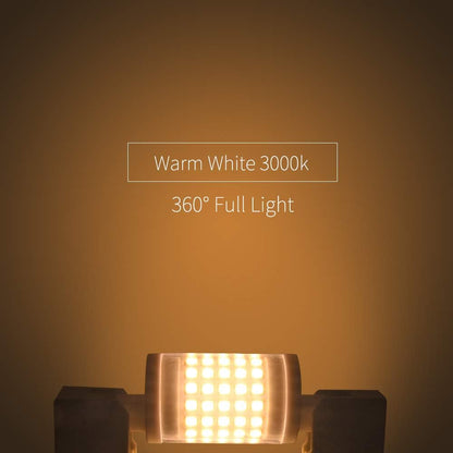 2 x R7s 10W LED 78mm Dimmbare Keramik-Lampe 220V 1000LM Warmweiß 3000K mit SMD2835 LED-Röhre 360° Ersatz für 100W Halogenlampe [Energieklasse E]