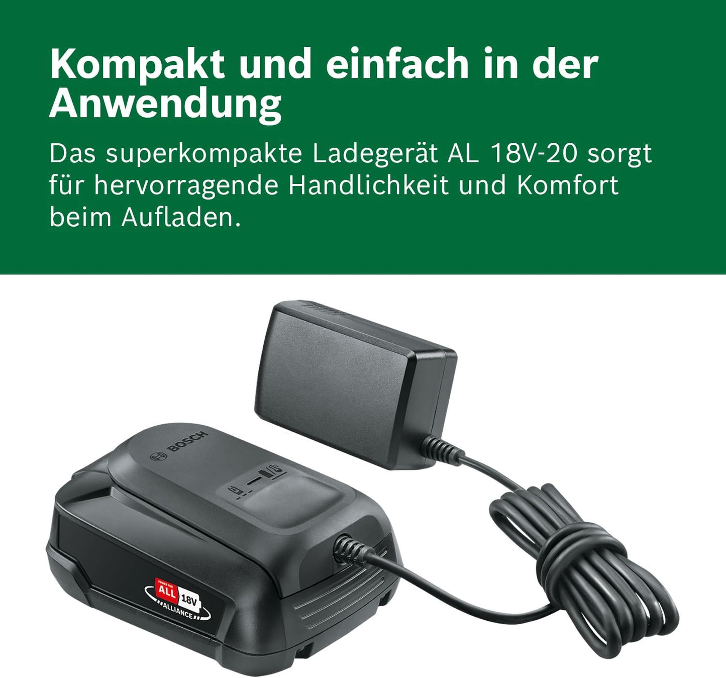 Bosch 18V Akku und Ladegerät 2.5Ah (18V Starter Set, Power for All)