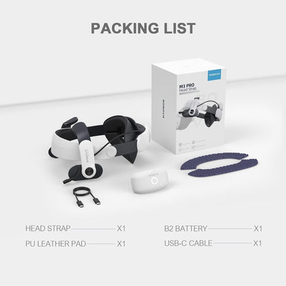 BOBOVR M3 Pro Strap mit Akku,Kompatibel mit Meta Quest 3/Quest 3S