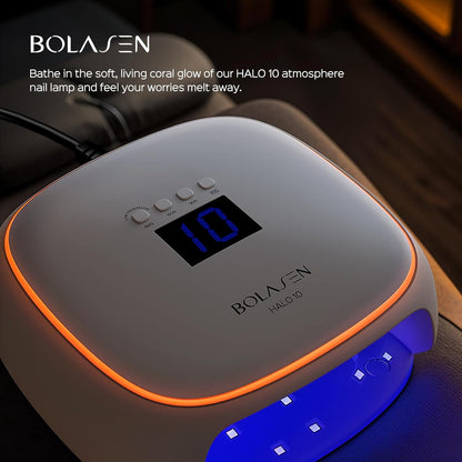 BOLASEN UV Lampe für Gelnägel, 60W mit Keramtechnik,Metallfuß & Licht Atmen