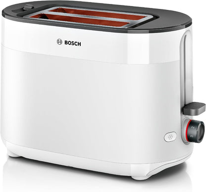 Bosch Kompakt Toaster MyMoment TAT2M121 für 2 Scheiben, 800 Watt, Weiß matt