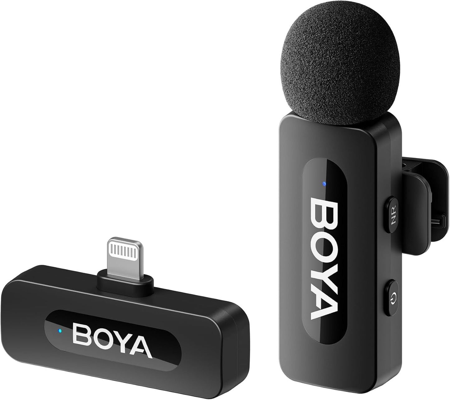 BOYA BY-V1 Wireless Lavalier Mikrofon for iPhone,Kabellos, 100m Reichweite