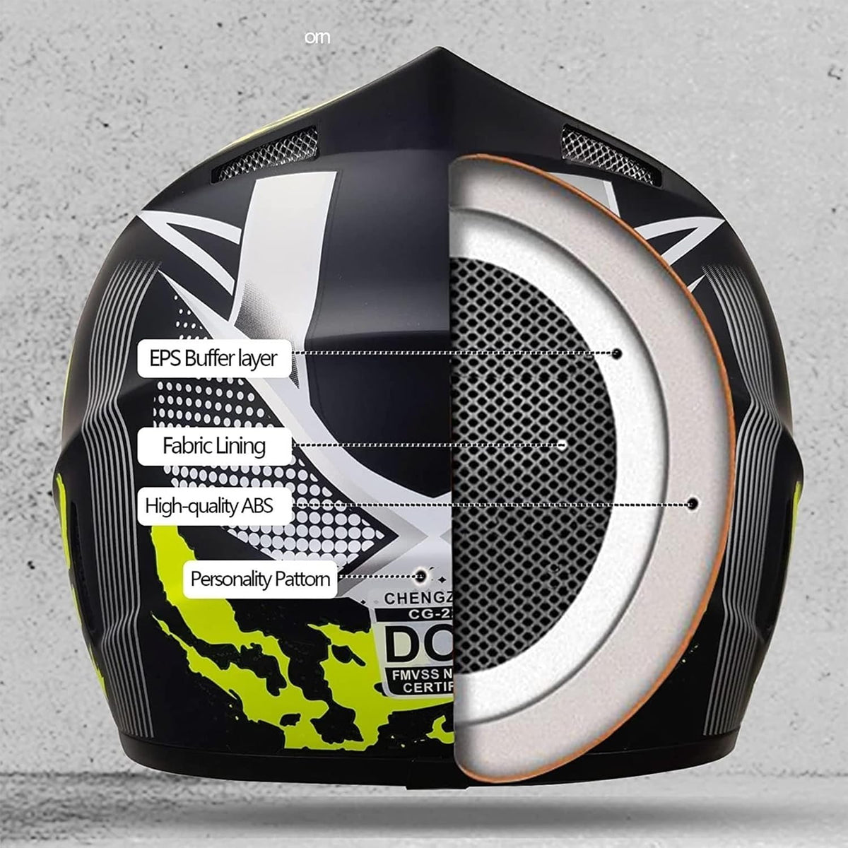 Motocross Motorrad Helm Set (XL) Fullface Helm, Herren Damen Jugend Downhill Motorradhelm,  XL