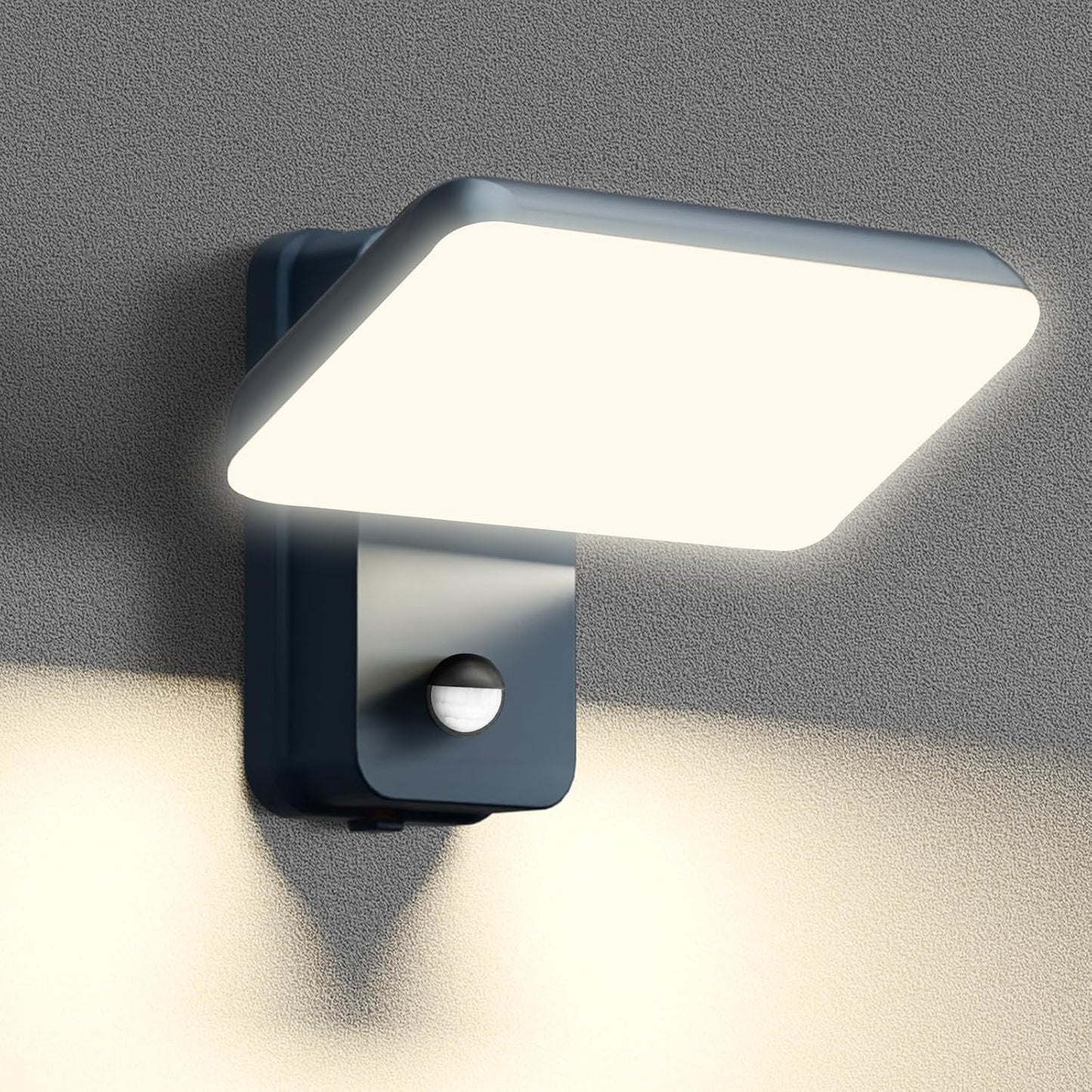 Brightower 24W Außenwandleuchte mit Bewegungsmelder,IP65 LED,Schwenkbar (Anthrazit)